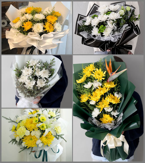 陕西渭南市富平县张桥镇白事花束代送